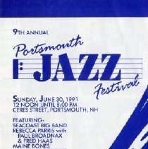 Portsmouth Jazz Festival, 1991 [schedule] Sunday, June 30, 1991.